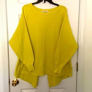 We The Free oversized waffle knit shirt